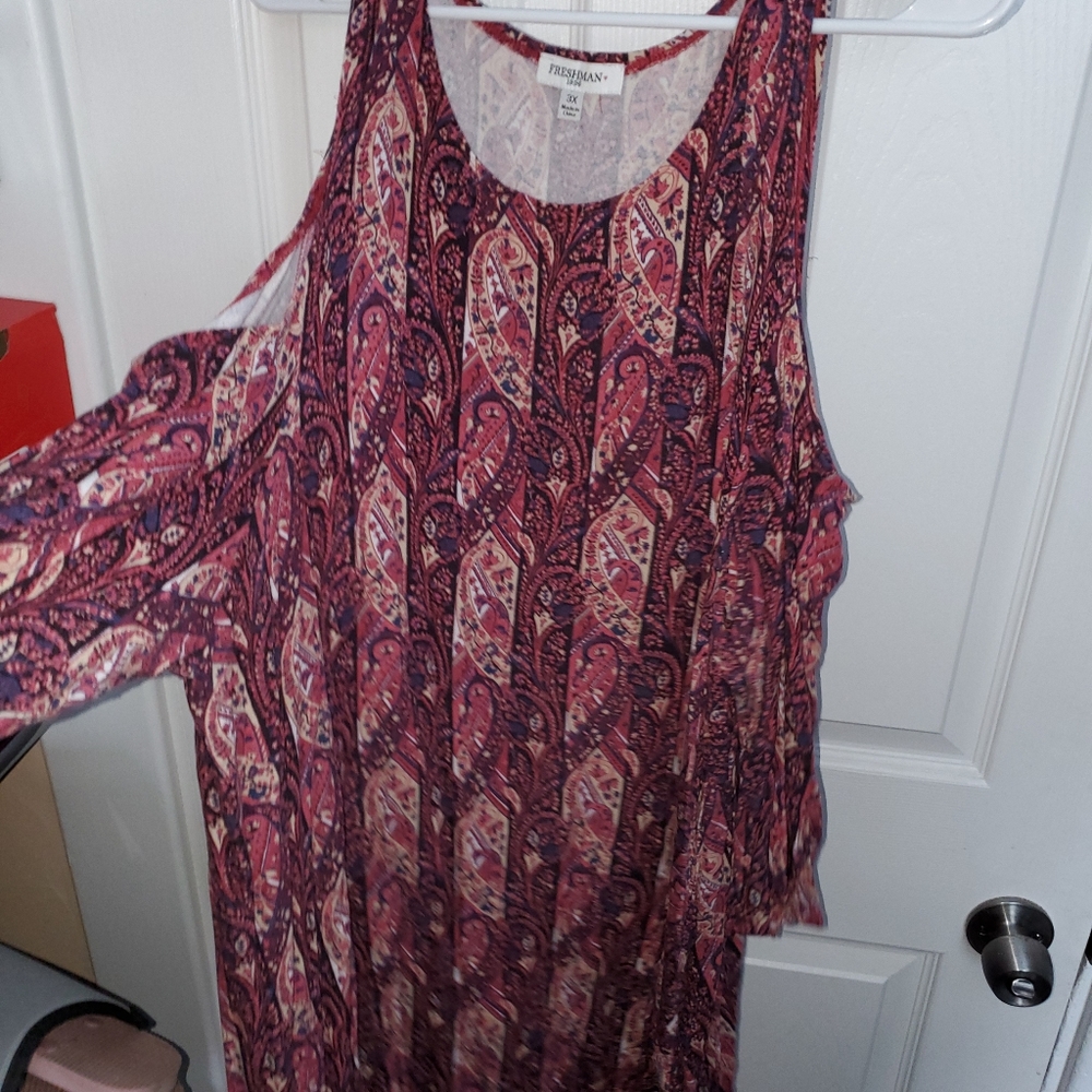 3x dress cold shoulder